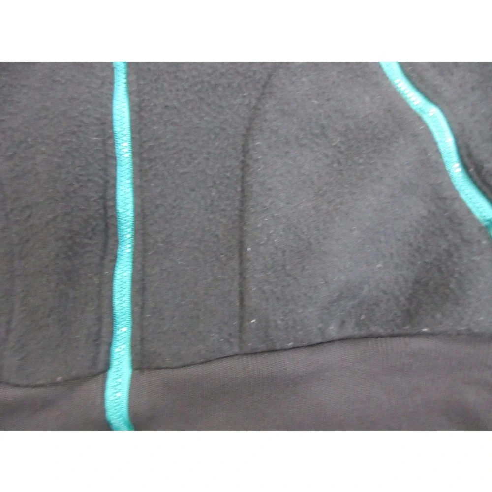 Vintage Columbia Fleece Jacket Mens XL‎ Black Bomber Neon Zip USA Made 90s